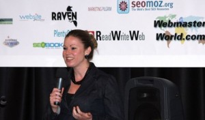 Krista Neher Speaking in Session with Microphone