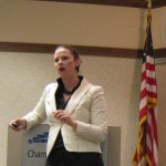 Krista Speaking at Chamber Close Up